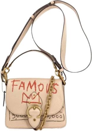 Coach Pre-owned Cross Body Bags, female, Beige, Size: ONE SIZE Pre-owned Shoulder bag