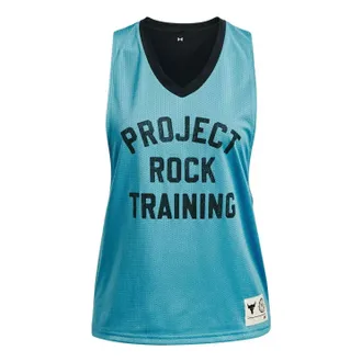 Under Armour (WMNS) Under Armour Project Rock Penny Mesh Reversible Tank Teal 1377459-433