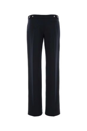 Alexander McQueen 867034qjaac 4003 Navy Exterior: Wool Pantaloni Trousers