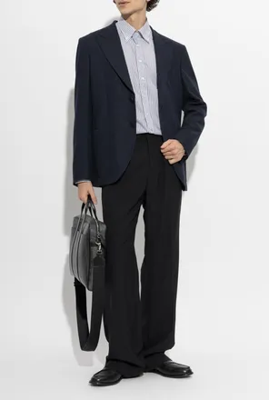 Etro Shirt With A Striped Pattern, Mens, White