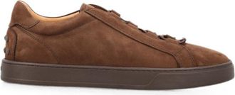 Tod's Brown Leather Sneakers