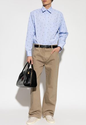 Paul Smith Shirt With Rabbit Motif, Mens, Blue