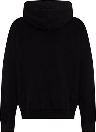 Dolce & Gabbana Mens Hooded Zip-Up Sweatshirt Black Cotton Top