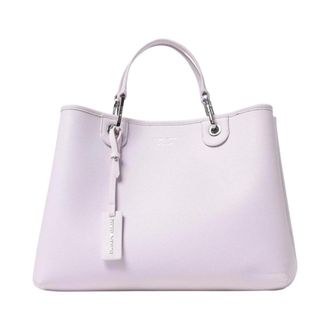 Emporio Armani Shopping Bags, female, Pink, ONE SIZE, Leather Tote Handbag
