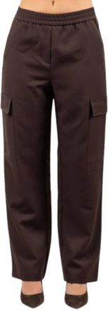 LuckyLu Pantaloni Larghi - - Trousers - Donna - Marrone - 2XS