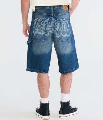 A&eacute;ropostale Super Baggy Denim Shorts 12.5