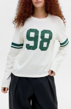 BDG 98 Relaxed Graphic Long Sleeve T-Shirt in White at Nordstrom, Size X-Small