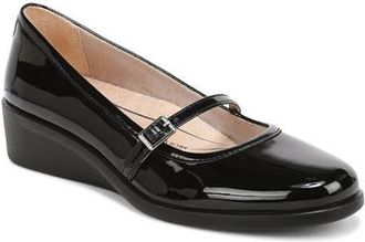 Life Stride Jolene Wedge Mary Jane Flat in Black at Nordstrom, Size 6.5