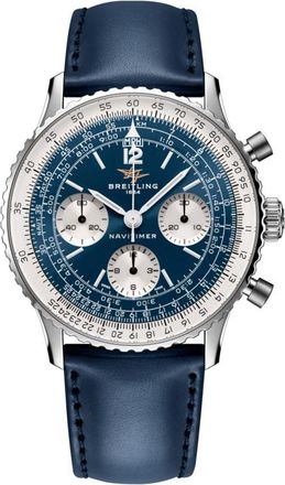Breitling Navitimer Chronograph Hand Wind Blue Dial Mens Watch AB0950211C1X1