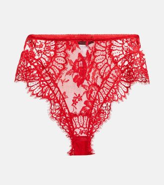 Dolce & Gabbana High-rise lace briefs