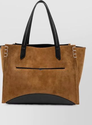 J.W.Anderson loafer bag suede and leather tote bag