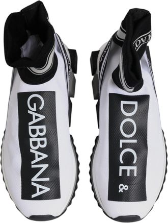 Dolce & Gabbana Womens Sorrento Sneaker Black Polyester Viscose Elastane