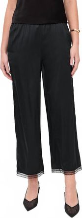 Staud Kirby Silk Pant In Black