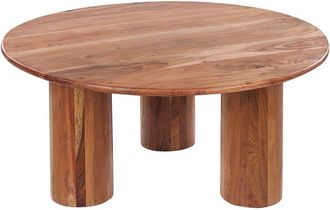 Beliani Coffee Table COLINA Acacia Wood Brown