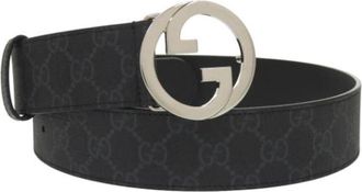 Gucci Pre-owned Vintage Canvas Belt - Heren - Vintage Accessoires - Zwart - ONE Size - Vintage