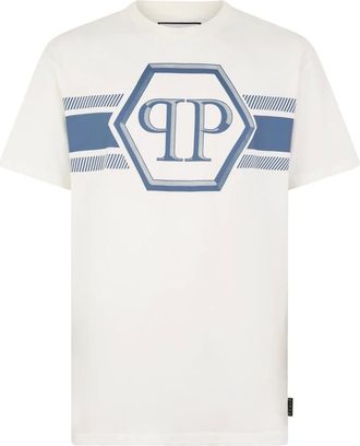 Philipp Plein Heren, Tops, Wit, Maat: 2XL Katoen