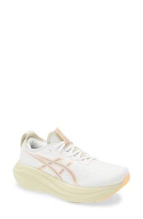 Asics GEL-NIMBUS 27 Running Shoe in White/Fawn at Nordstrom Rack, Size 11