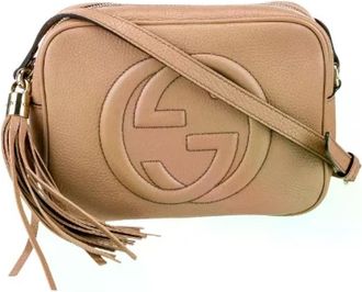 Gucci Pre-owned Vintage Cross Body Bag - Dames - Vintage Schoudertas - Roze - ONE Size - Leer - Vintage