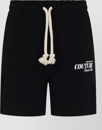 Versace Jeans Couture trousers drawstring waist logo detail