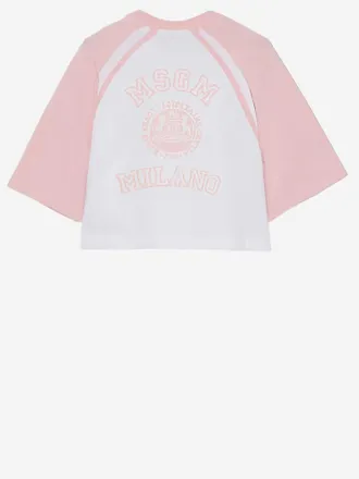 Msgm Logo-Printed Cotton T-Shirt - White