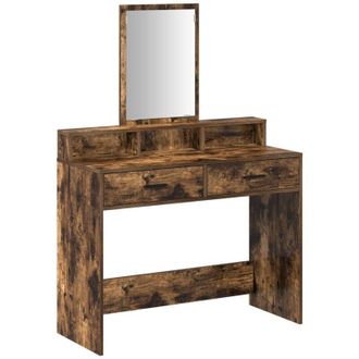 vidaXL Vidaxl - Dressing Table Smoked oak 100 x 41 x 140 cm Engineered wood