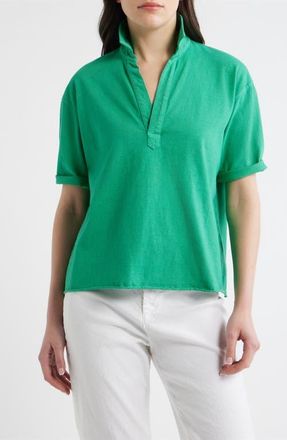 Frank & Eileen Patty Short Sleeve Popover in Birdie Green at Nordstrom, Size X-Small