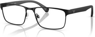 Emporio Armani 58mm Rectangle optical glasses in Black at Nordstrom