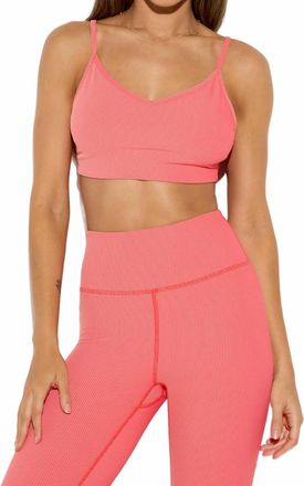 Spiritual Gangster Eros Bra Top In Sunset Red