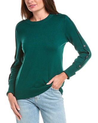 Karl Lagerfeld Karl Lagerfeld Button Sleeve Sweater