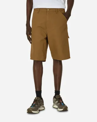 Carhartt Work in Progress Single Knee Shorts Hamilton Brown (Rinsed)