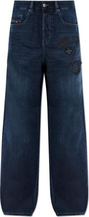 Diesel 2001 D-Macro-S8 Jeans - Heren - Loose Fit Jeans - Blauw - W31 L32 - Katoen - Jeans