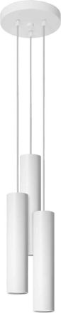 Sollux Lighting Design Pendellampe Lagos 3-Flammig (rund), Weiss
