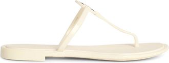 Tory Burch Miller Flip-Flops In Ivory Tpu