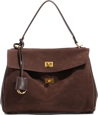 Generic Compatible For large capacity tote bag commuting laptop briefcase shoulder(Coffee)