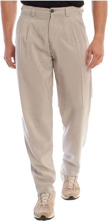 Emporio Armani Slim Fit Chino Broek - Heren - Chinos - Beige - 2XL - Polyester - Broeken