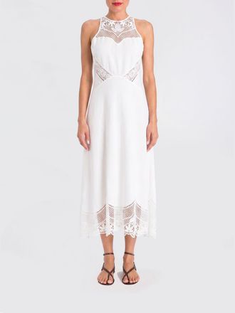 Twinset Midi Dress in Linen Blend