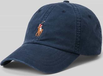 Polo Ralph Lauren Cap aus Baumwoll-Mix mit Logo-Stitching in Dunkelblau, Gr&ouml;&szlig;e 1