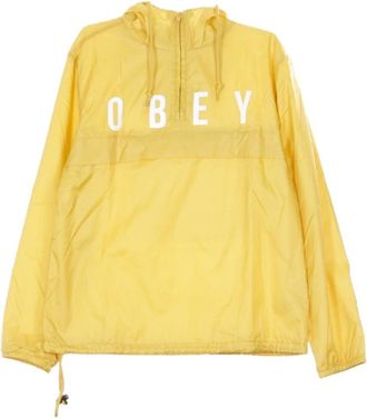 Obey Windbreker - Dames - Zomerjassen - Geel - S - Jassen