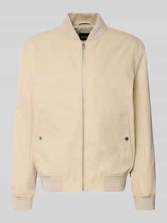 HUGO BOSS Regular Fit College-Jacke mit Label-Applikation Modell COMBER-262 in Beige, Gr&ouml;&szlig;e 52