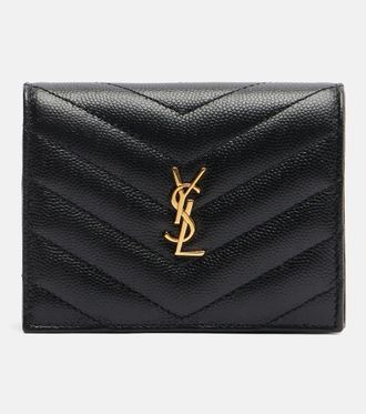 Saint Laurent Portacarte Cassandre in pelle