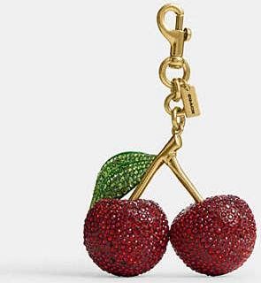 Coach Large Crystal Cherry Bag Charm