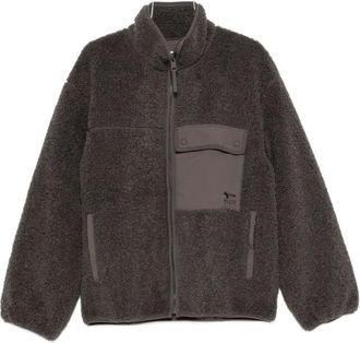 Maison Kitsun&eacute; Fleecejack - Heren - Jassen - Grijs - Maat: XL Fleece