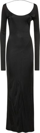 Tom Ford Lange aansluitende jurk - Dames - Avondkleed - Zwart - 2XS - Kleedjes