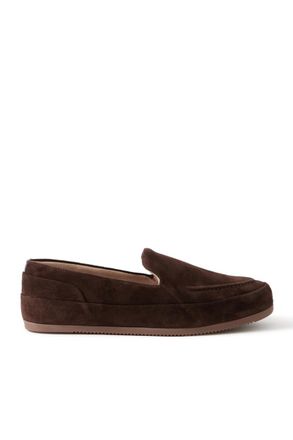 Mulo Fleece-Lined Suede Loafers