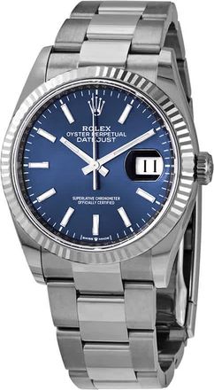 Rolex Datejust 36 Blue Dial Automatic Oyster Ladies Watch 126234BLSO