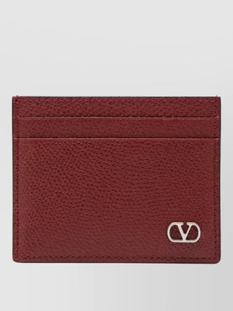 Valentino Garavani textured finish leather wallet and cardholder