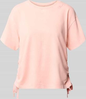 Marc Cain Sweatshirt mit seitlichen Kordelz&uuml;gen in Rosa, Gr&ouml;&szlig;e 34