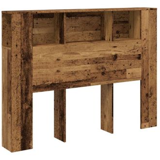 vidaXL Testiera Contenitore Legno Antico 140x18,5x102,5 cm Truciolato - Vidaxl