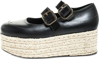 Marni Espadrilles con doppia fibbia - Nero