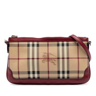 Burberry Pre-owned Burberry Haymarket Check Coated Canvas Peyton Crossbody Ladies M04EKK79T3JG04ZD